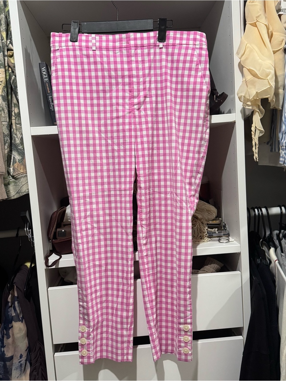 Pink Gingham polo Pants